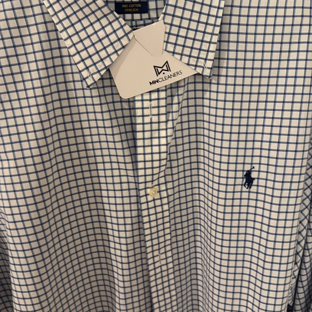 Ralph Lauren Men's Blue Checkered Shirt XXL